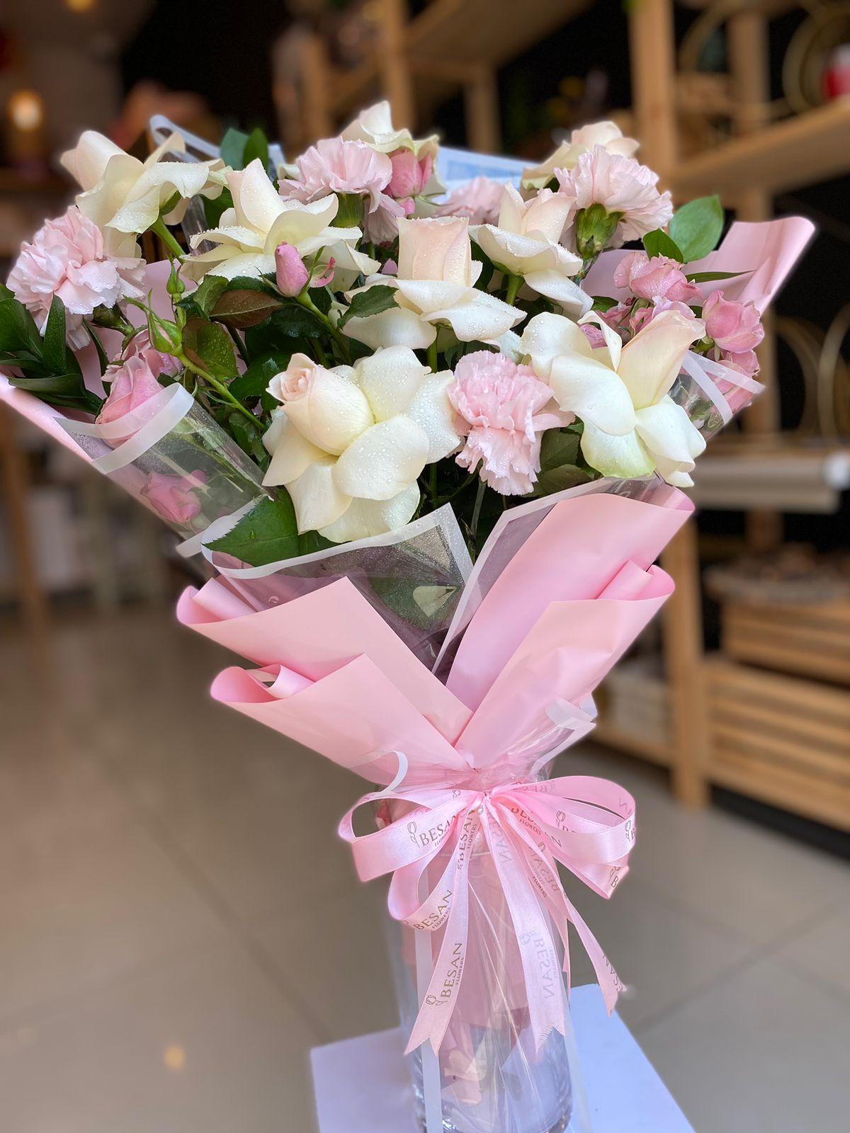 Light Pink Bouquet - Besan Flowers