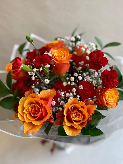 Orangoo Bouquet - Besan Flowers