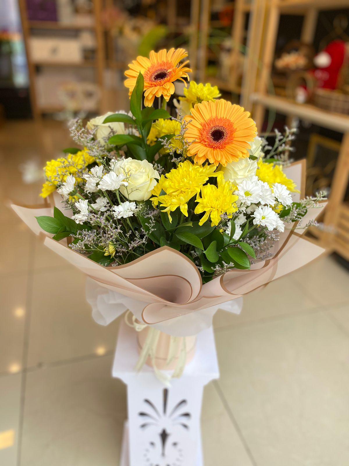 Dual Gerbera Boquet.