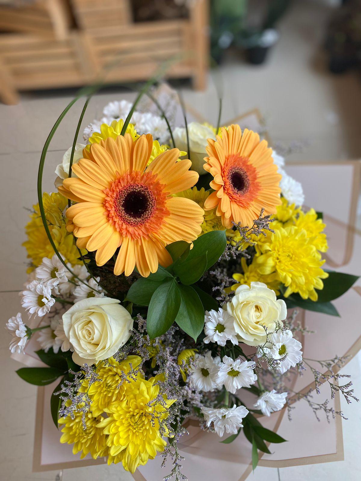 Dual Gerbera Boquet.