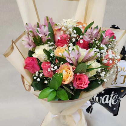 Besan Flowers Graduation Bouquet