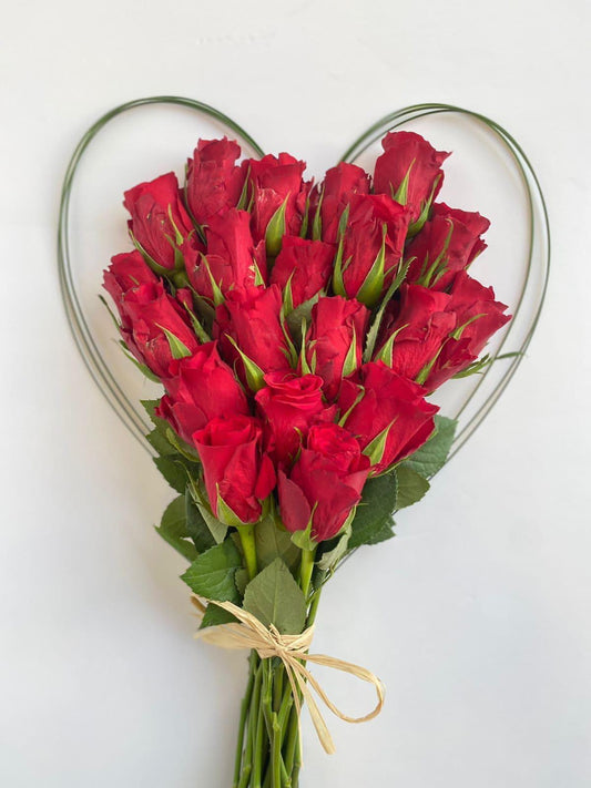 Besan Flowers Heart Roses