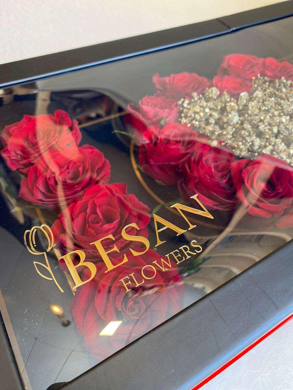 Besan Flowers I Love You Flowers Box