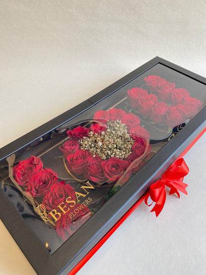 Besan Flowers I Love You Flowers Box