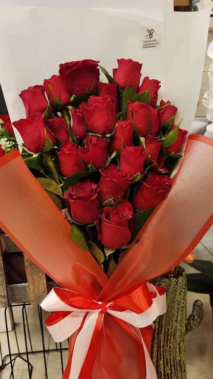 Red Roses Bouquet - Besan Flowers