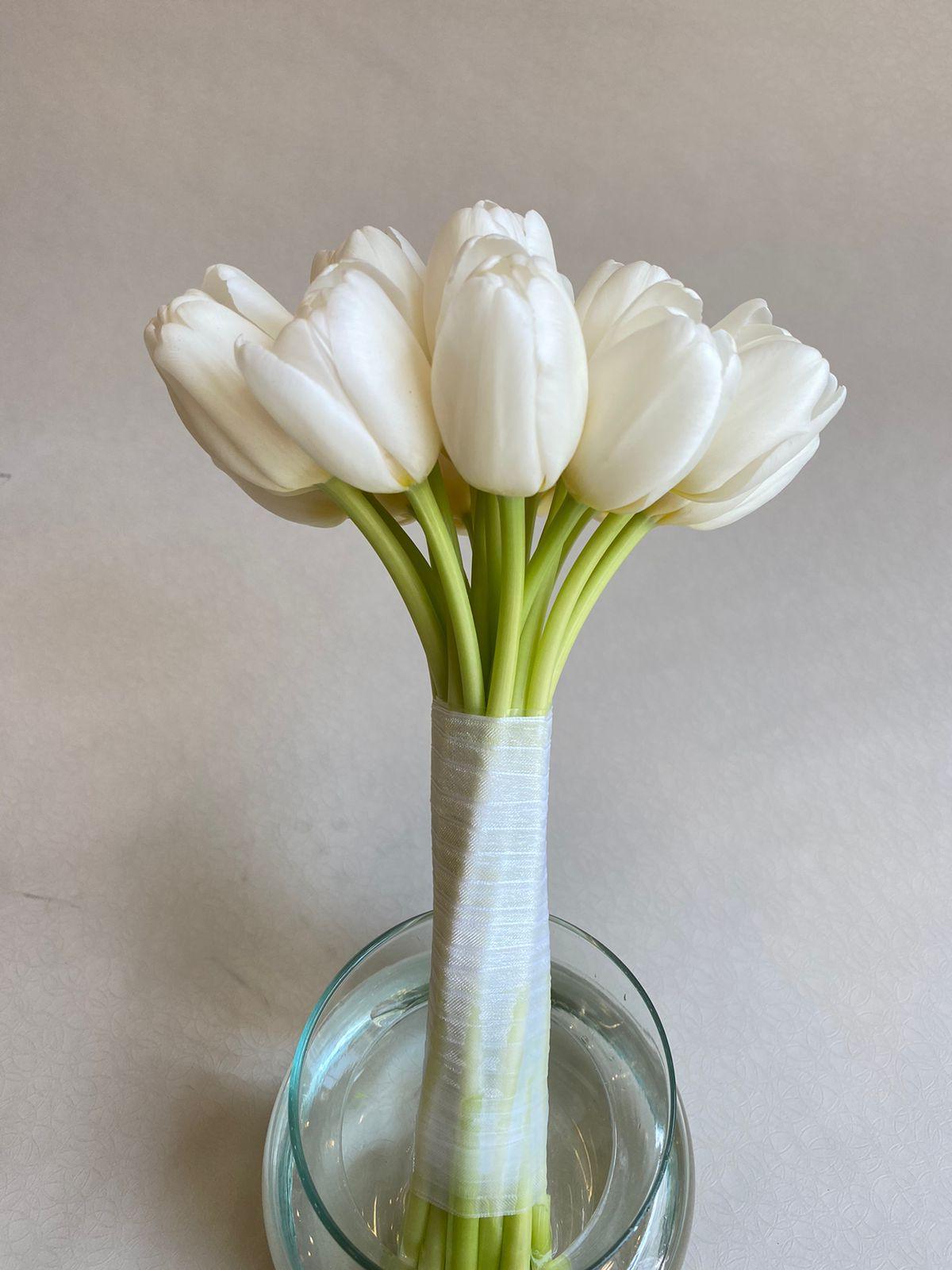 Tulip Bridal Bouquet - Besan Flowers